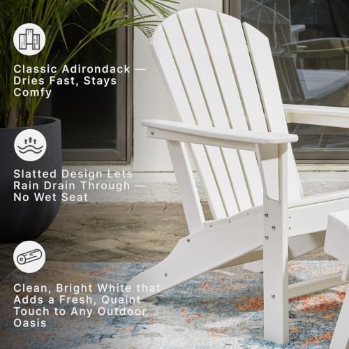 Signature Design by Ashley Sundown Treasure Outdoor Adirondack Chair, White