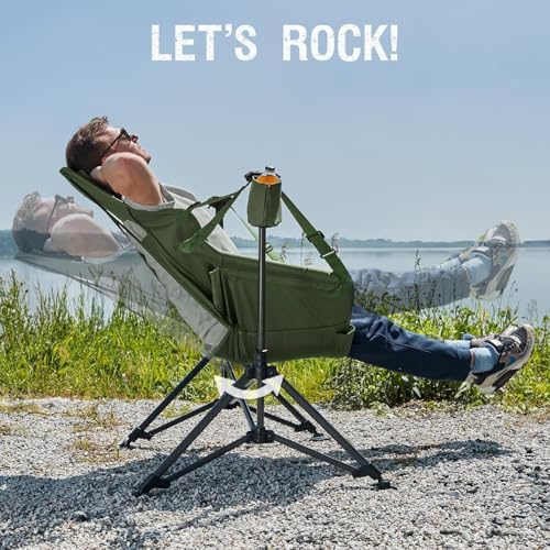 Portal Hammock Camping Chair, Portable Outdoor Swinging Chairs, Rocking Chair...
