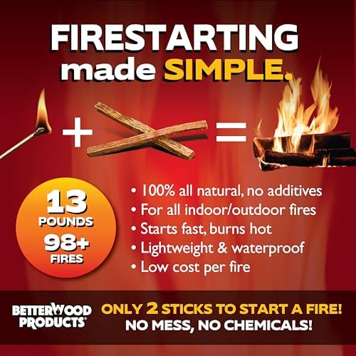 Better Wood Products 13 Lb Fatwood Firestarter Crate, Grand Canyon