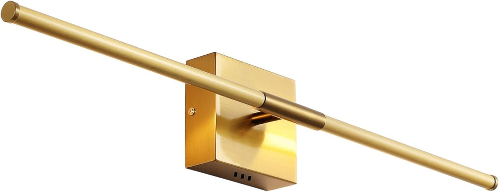 JONATHAN Y Makena 28" 1-Light LED Wall Sconce, Brass Gold
