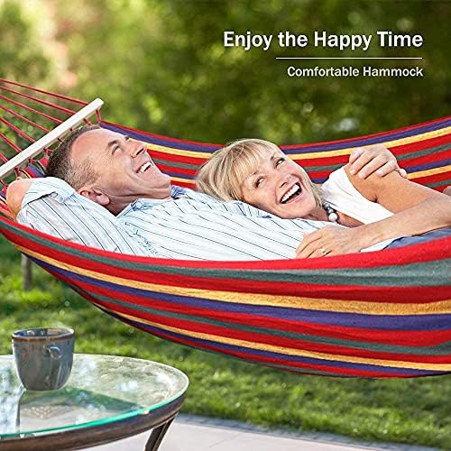 Outerman 275 x 155 cm Camping Hammock, Hammocks Thickened Canvas Fabric with ...