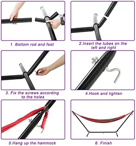 9ft Hammock Stands Portable Hammock Stand Only Hammocks with Carrying Bag for...