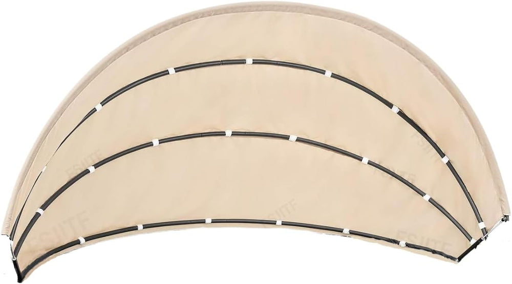 Outdoor 66in Round Daybed Replacement Canopy Cover,Khaki