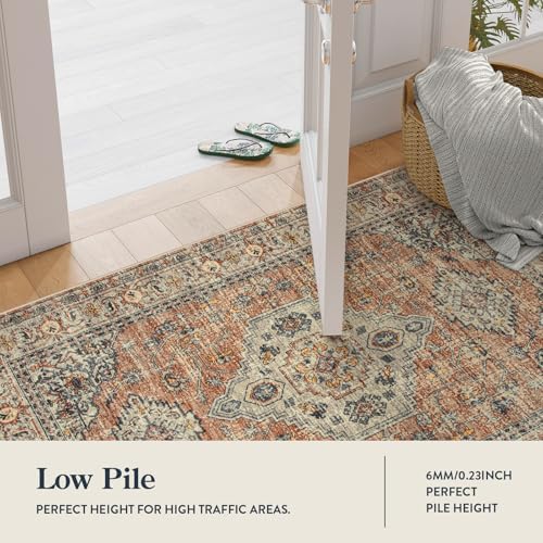 Lahome Oriental Kitchen Runner Rug Non Slip, 2x8 Runners for Hallways