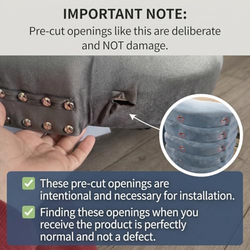 Mid Century Modern Dining Chairs Set of 6, Beige Velvet Upholstered Tufted Ba...
