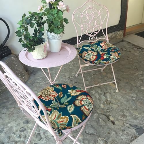 LVTXIII Outdoor Fluffy Bistro Chair Cushions Patio 15-Inch Round Seat Cushion...
