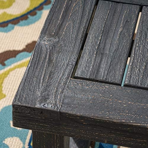 Christopher Knight Home Kemp Outdoor Acacia Wood Bench, Gray Finish, Sandblas...