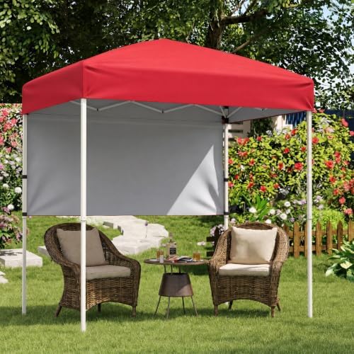 Goplus 6 x 4 FT Pop Up Easy Setup Canopy Tent (Red)