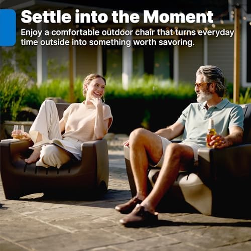 Step2 Switchback Adirondack Chair for Patio, Porch, Pool, Fire Pit, Deck, Dur...