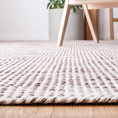 SAFAVIEH Vermont Collection Accent Rug - 4' x 6', Brown & Ivory, ...