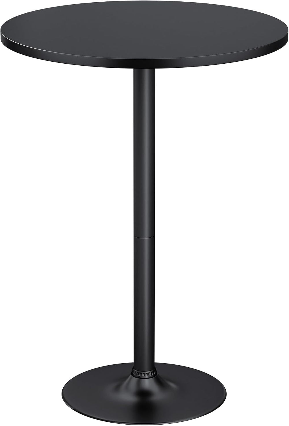 Furmax Bistro Pub Table Round Bar Height Cocktail Table for Home Bar, Round B...