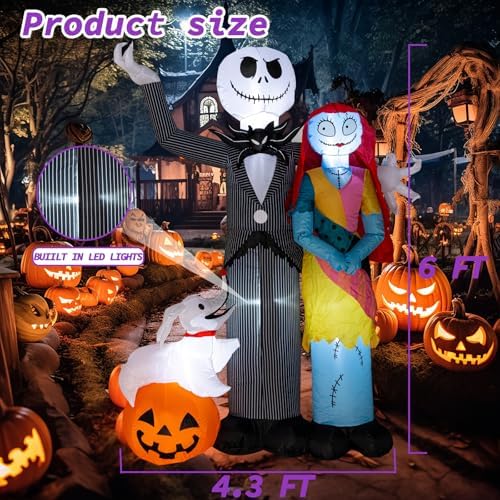 Nervure 6Ft Halloween Decoration Outdoor Inflatable - Halloween Inflatable De...