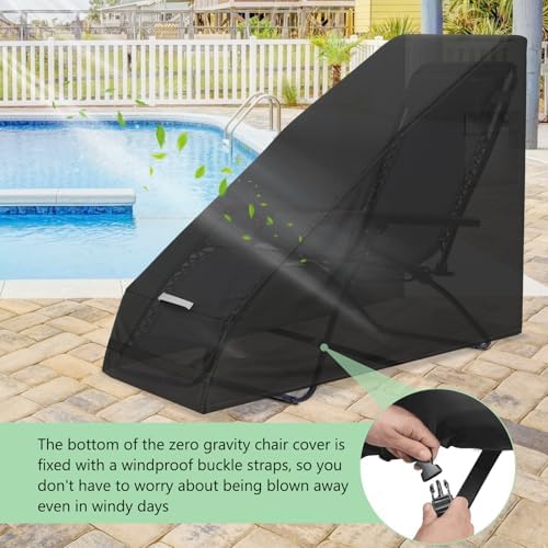 AKEfit 1 PCS Zero Gravity Chair Cover,Outdoor Waterproof Folding Lounge Chair...