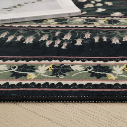 Rugcomf Runner Rug Impressionist-Style Vintage Kitchen Rugs Non Slip Washable...