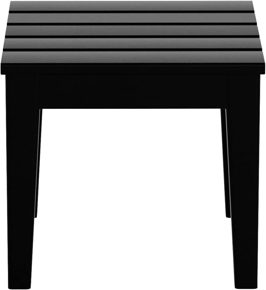WestinTrends Ashore Outdoor Patio Modern Adirondack Side Table, Black