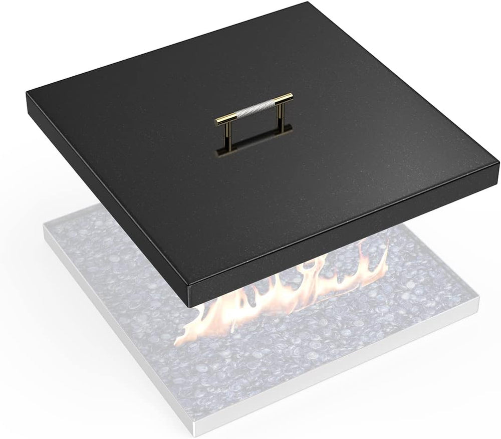 AJinTeby Fire Pit Lid Fits 24" x 24" Drop-in Fire Pit Pan, 27"...