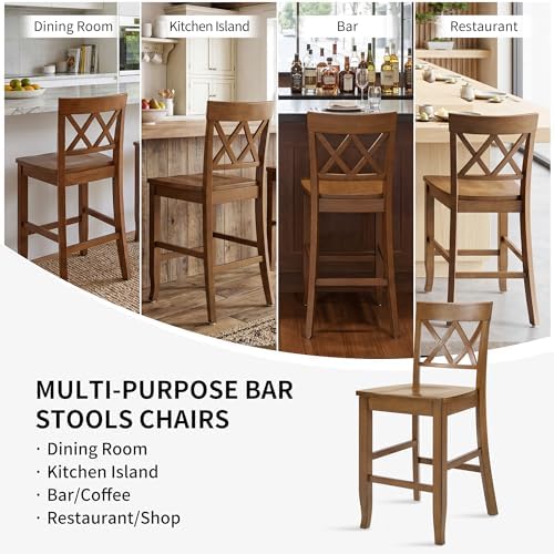 DUHOME Counter Height Bar Stools Set of 2, 24" H