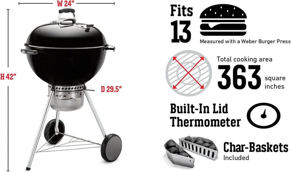 Weber® Master-Touch Charcoal Grill, 22-Inch, Ivory