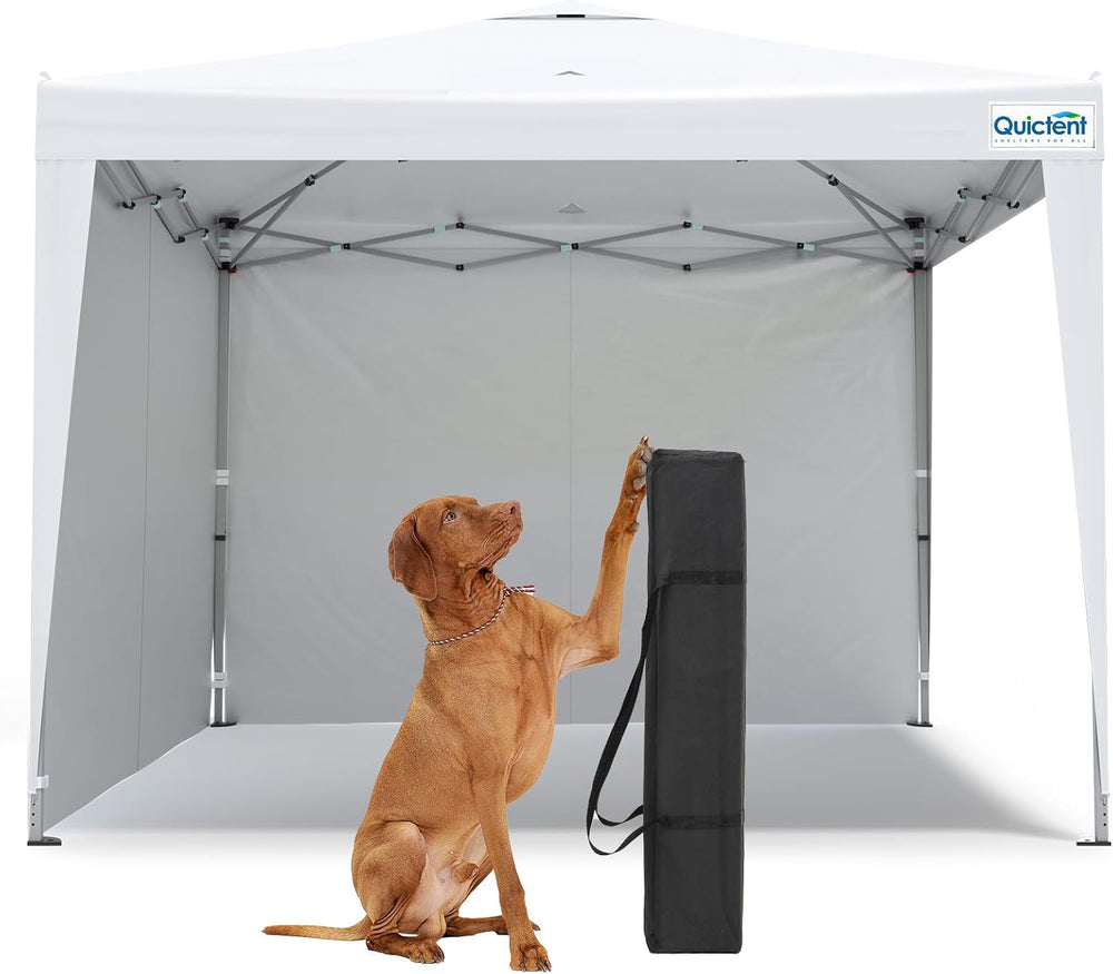 Quictent 10x10 Pop Up Canopy Tent with 2 Sidewalls