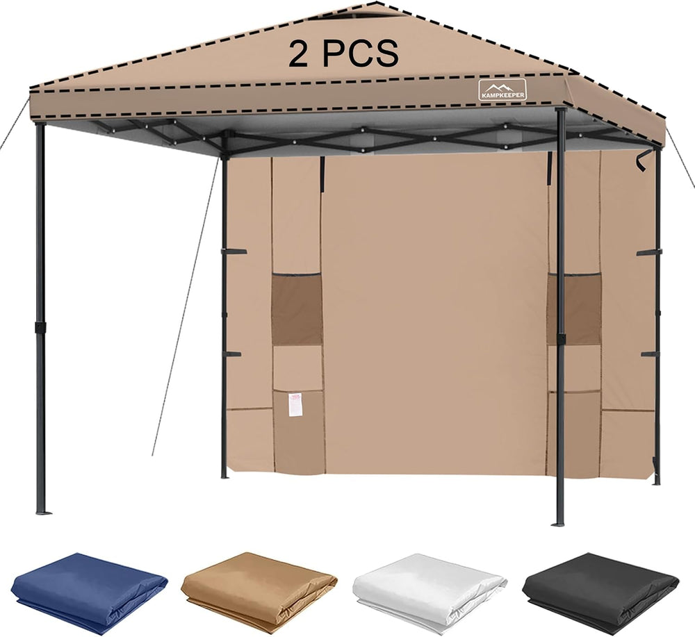 Canopy Sidewalls with 4 Pockets for Pop Up Canopy Frame,2Pcs Sunwalls Only