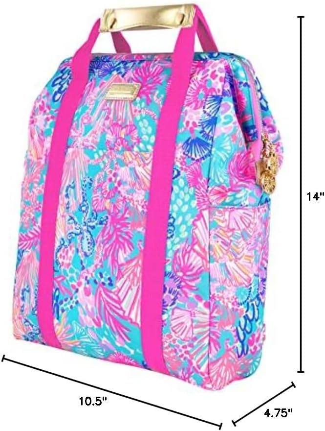 Lilly Pulitzer Insulated Backpack Cooler, Splendor in the Sand