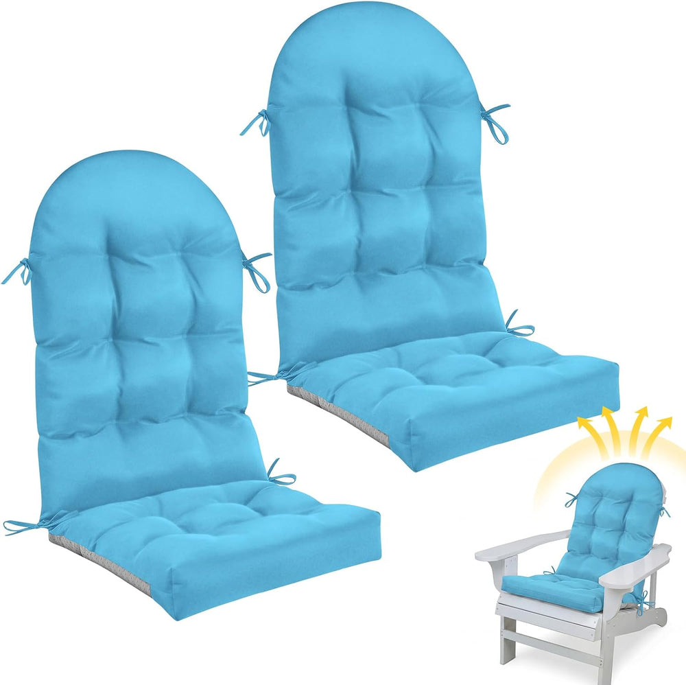 Geelin 2 Pcs Outdoor Patio Chair Cushion Thick High Back Adirondack Chair Cus...