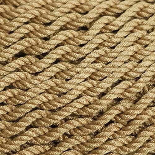 Sunnydaze Hanging Hammock Chair Swing for Patio, Caribbean, Tan