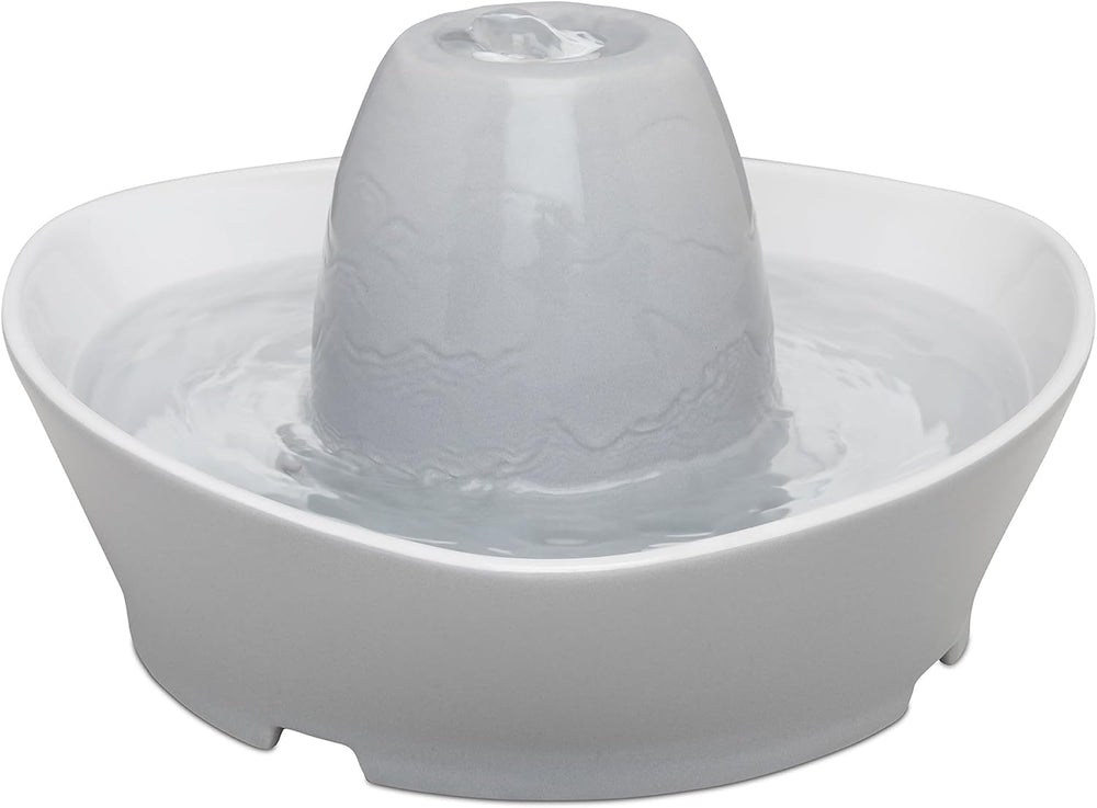 PetSafe Ceramic Pet Fountain – for Cats and Small Dogs – 60 Oz Water Capacity...
