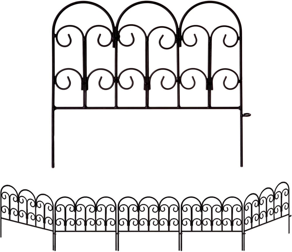 Garden Edging Border Decorative Fences Panel 18" W x 16" H 5 Pack f...