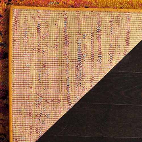 SAFAVIEH Monaco Collection Area Rug - 8' x 10', Orange & Multi, M...