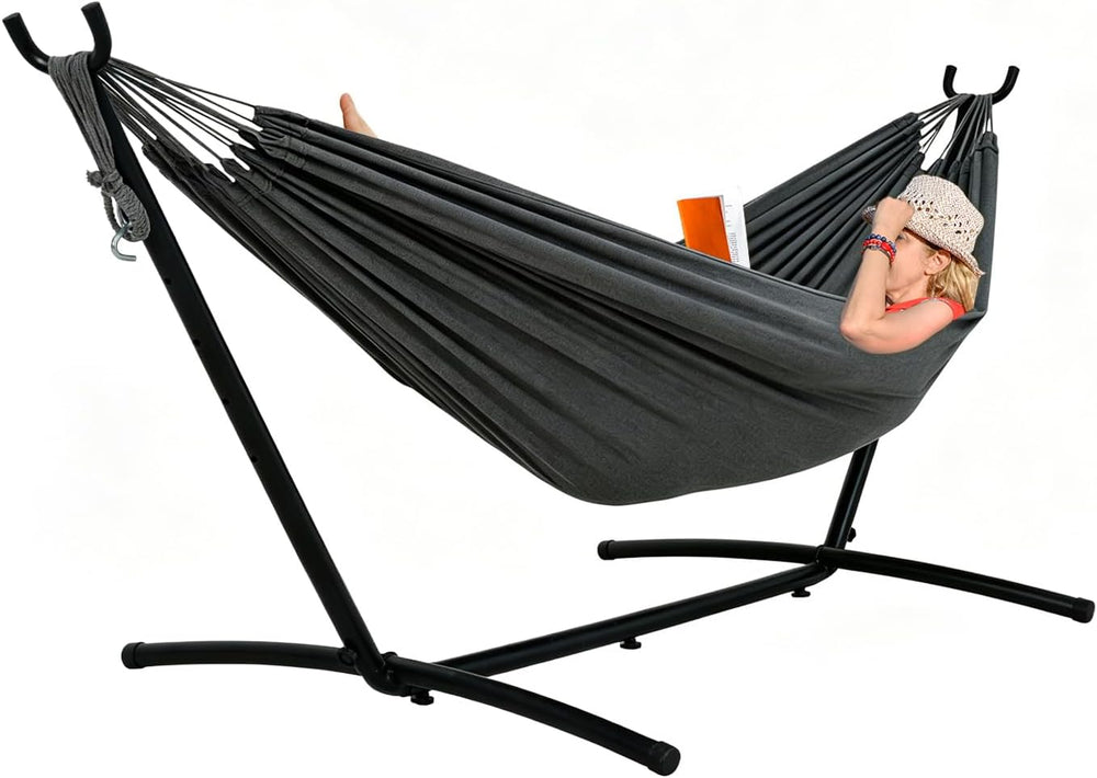 Lazy Daze Portable Hammock with Stand, Free Standing Hammocks for Indoor Outd...