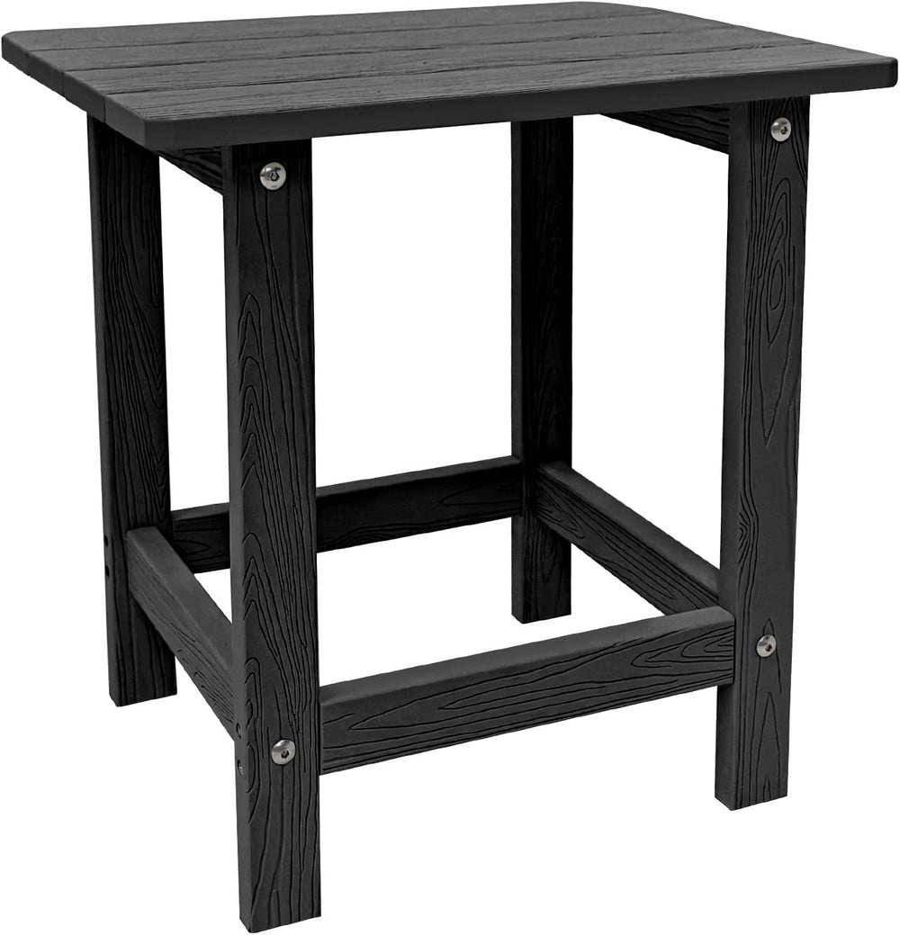 Meluvici Outdoor Side Table, HDPS Single Adirondack Side Table Weather Resist...