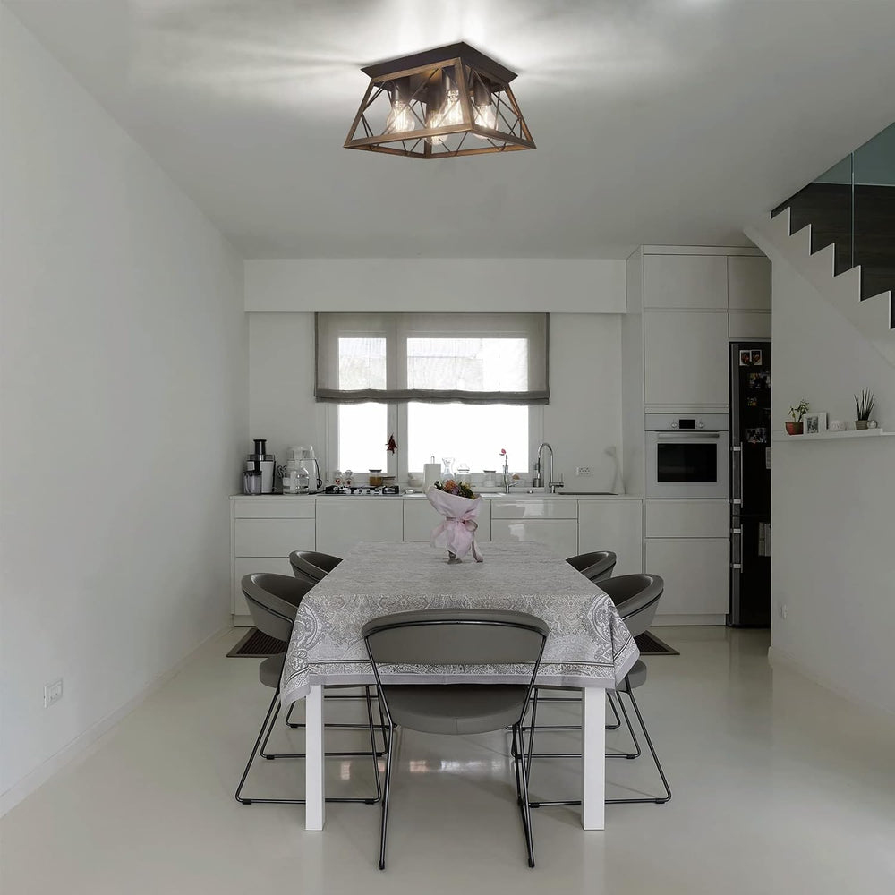 FadimiKoo Flush Mount Ceiling Light Fixtures for Kitchen Hallway, 4-Light Clo...