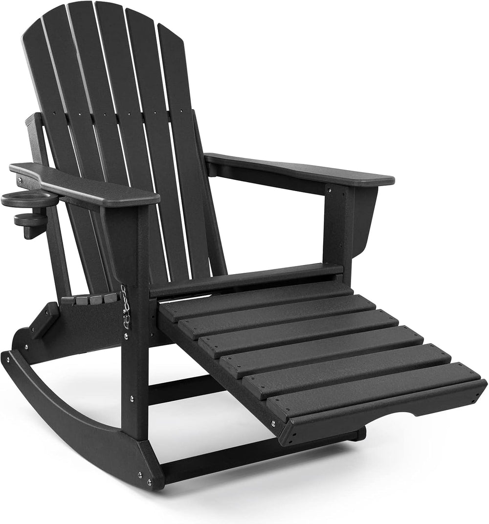 FUNBERRY Oversized Adirondack Rocking Chair, Porch Rocker 400LBS