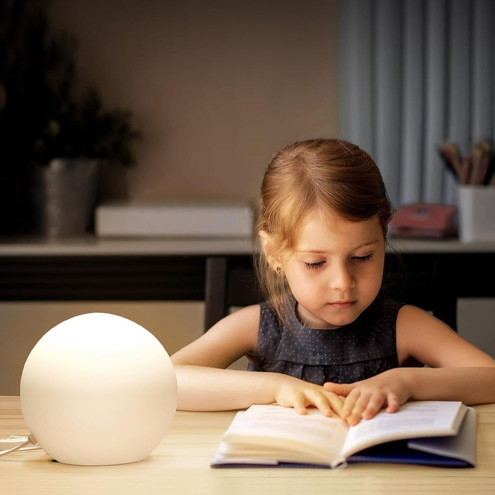 7.8 Inch Ball Table Lamp with Glass Shade
