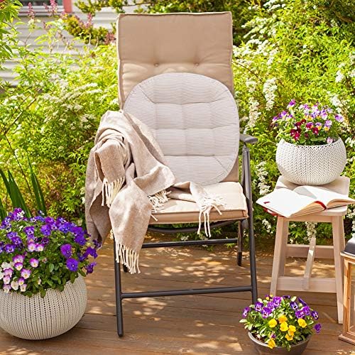 Tiita 22 Inch Floor Cushion - Round Outdoor Chair Cushion Pad