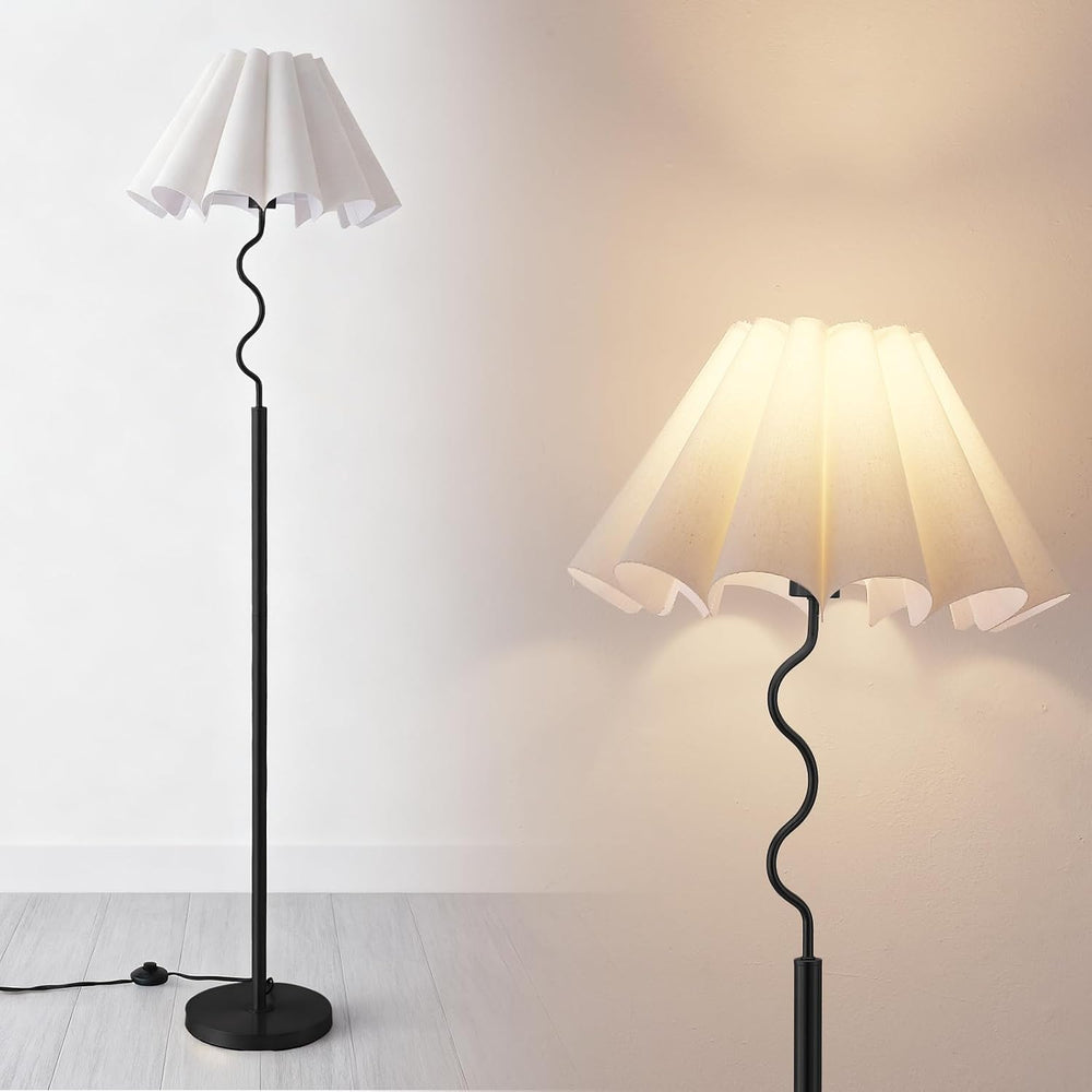EOEYYOYB Modern Floor Lamp with 3 Color Temperatures, Foot Switch Standing La...