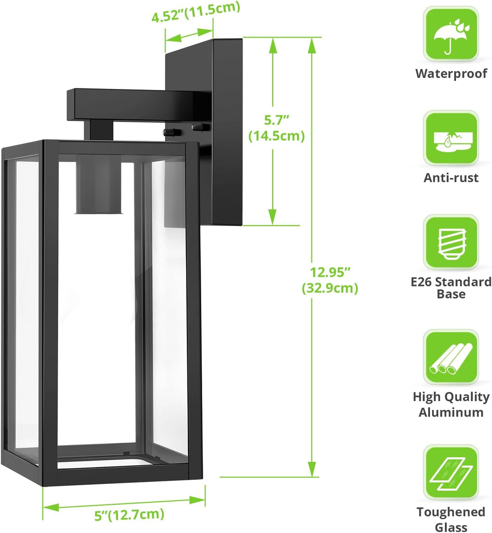 MAXvolador Outdoor Wall Light Fixtures, Exterior Waterproof Wall Lanterns