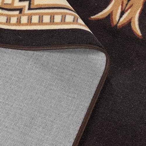 Superior Indoor Washable Area Rug, Non Slip, 12'x18', Coffee
