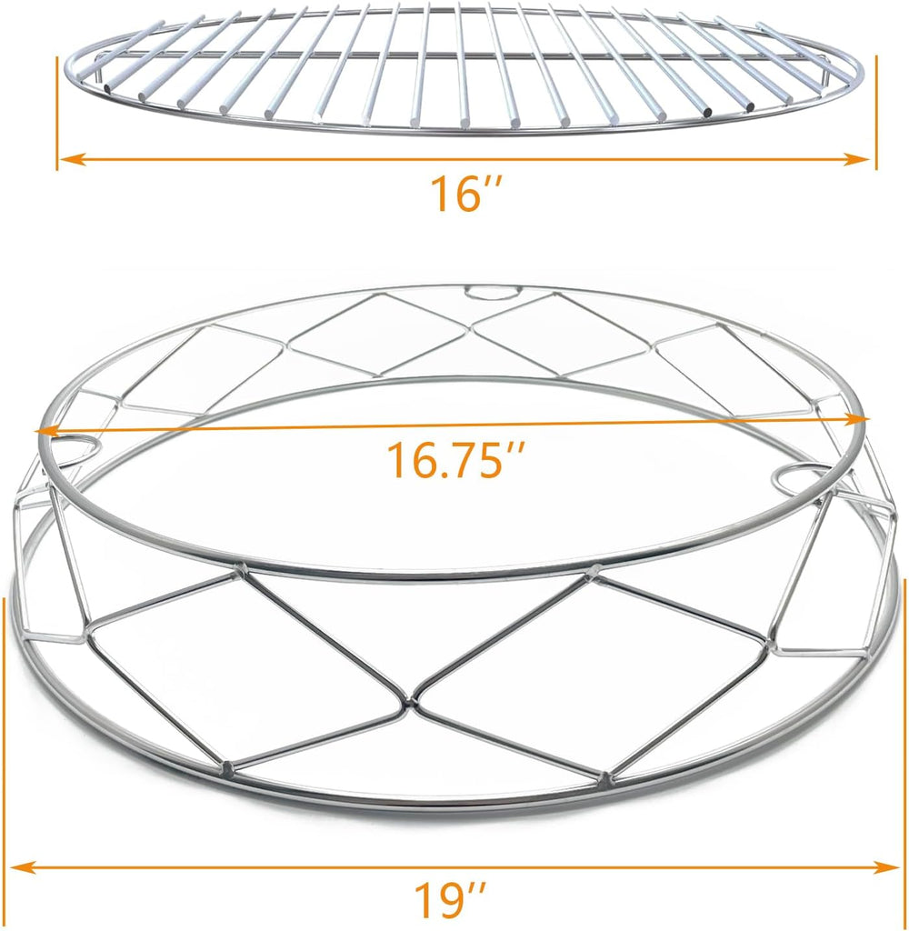 Cooking Grates for 19.5" Solo Stove Bonfire Grill Wood Fire Pit Stand