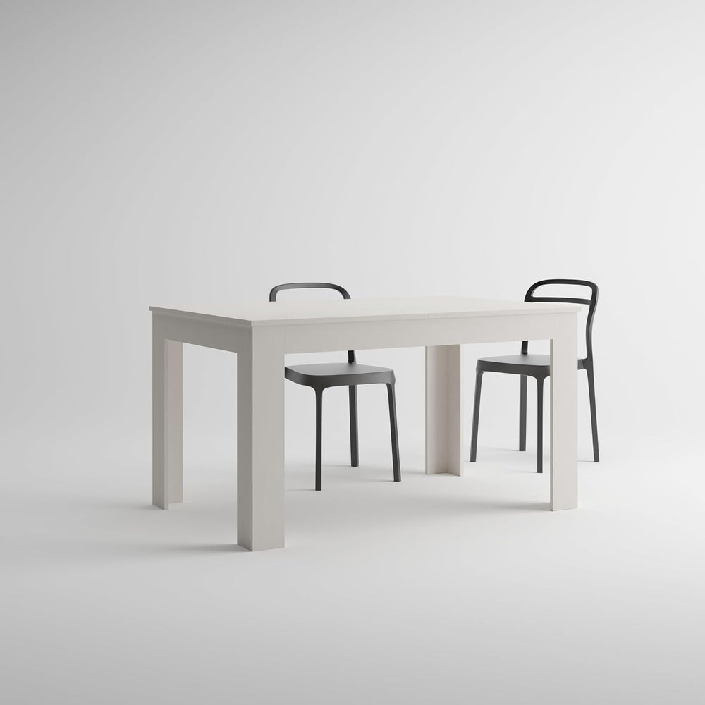 Mobili Fiver Easy Extendable Dining Table, 55.1 to 86.6 Inches, Seats 6-8, As...