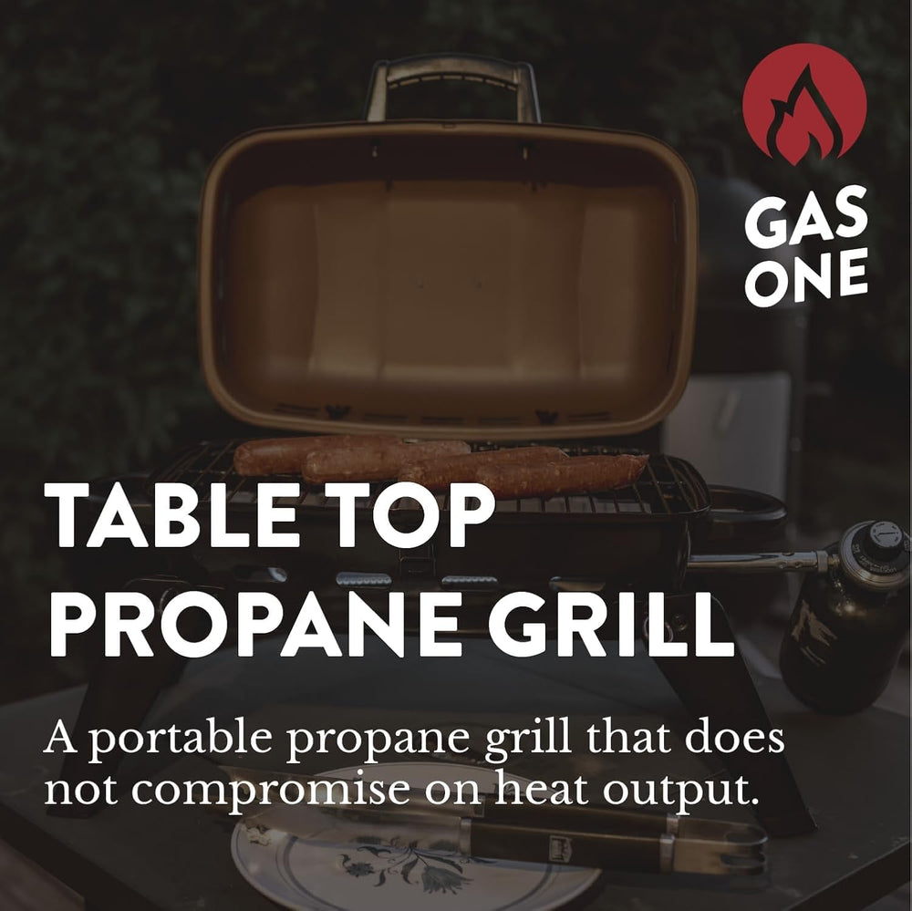 GasOne Tabletop Propane Grill – Portable Grill Propane with Heat Resistant Ha...