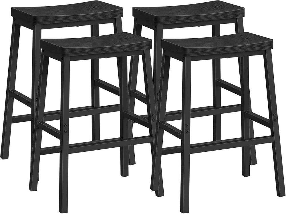 HOOBRO Bar Stools Set of 4, Counter Height Bar Stools, 23.6'' Bar Cha...