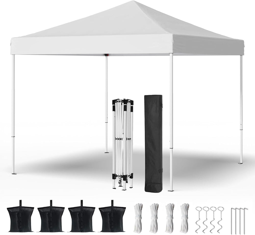 Shades 10x10 Pop Up Canopy, Heavy Duty Beach Tent with Carrying Bag for Easy ...
