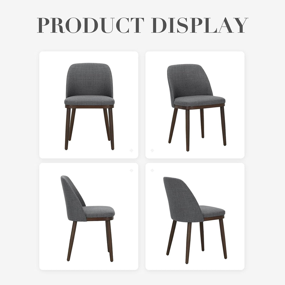 COLAMY Upholstered Dining Chairs Set of 4, Modern Kitchen Chairs with Back, L...