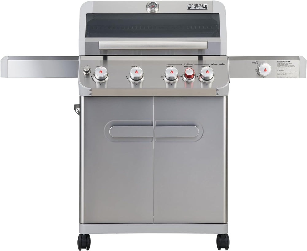 Monument Grills Mesa Series, 4+1 Outdoor Barbecue Stainless Steel Propane Gas...