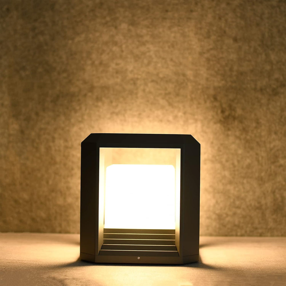 Hardwired LED Outdoor Post Light Waterproof Pillar Lamp