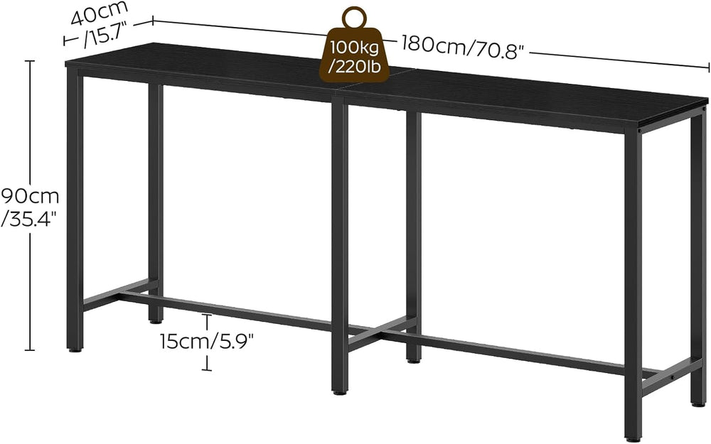 YATINEY 70.8" Long Bar Table, Counter Bar Height Table, High Top Table, ...