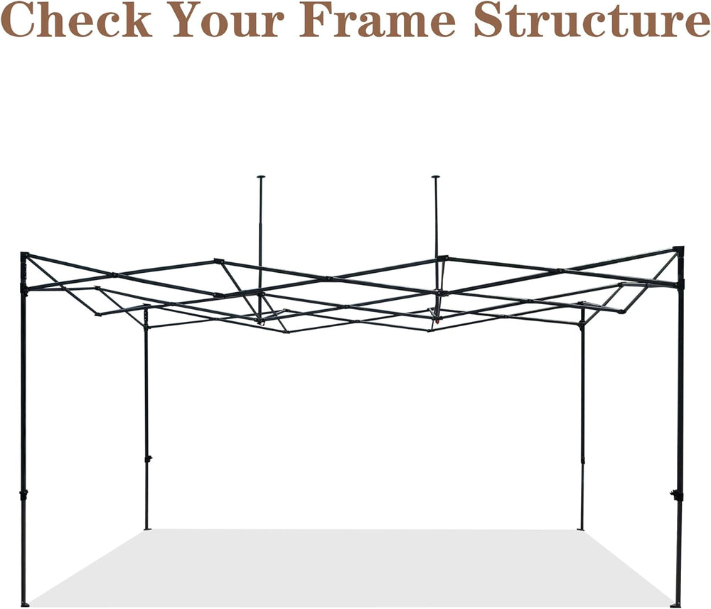 SCOCANOPY Red Commercial 10x15 Canopy Replacement Canopy Top