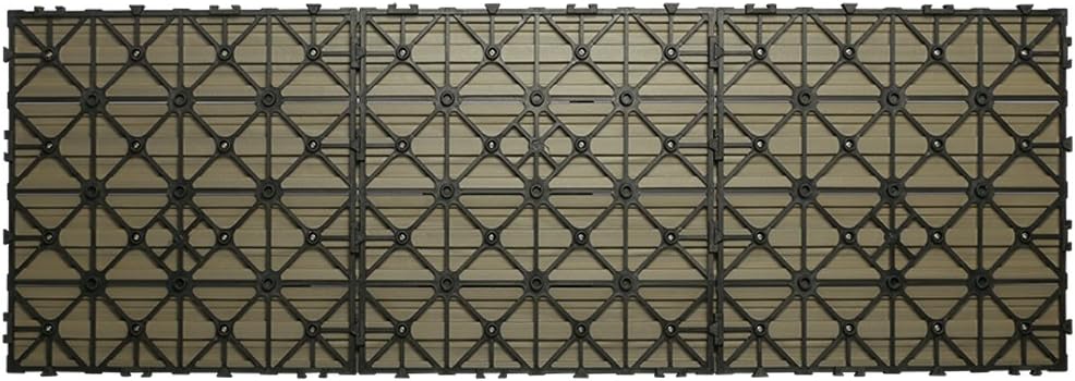 NewTechWood UltraShield Naturale 1 ft. x 3 ft. Quick Deck Outdoor Composite D...